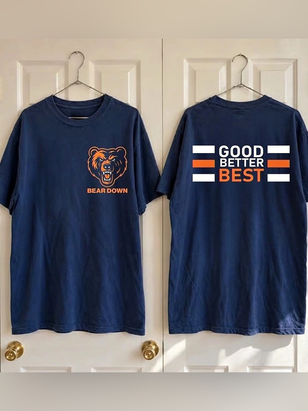 Chicago Bears Bear Down Good Better Best Graphics T-Shirt
